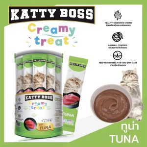 ขนมแมวเลีย Katty Boss รสทูน่า(กระปุก30ซอง)